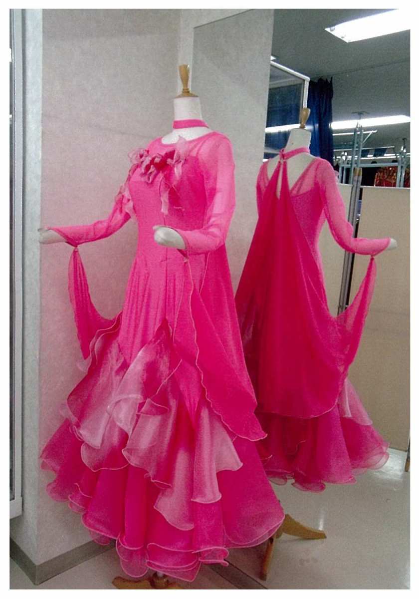 準正装ドレス グラデーションオーガンジー ピンク